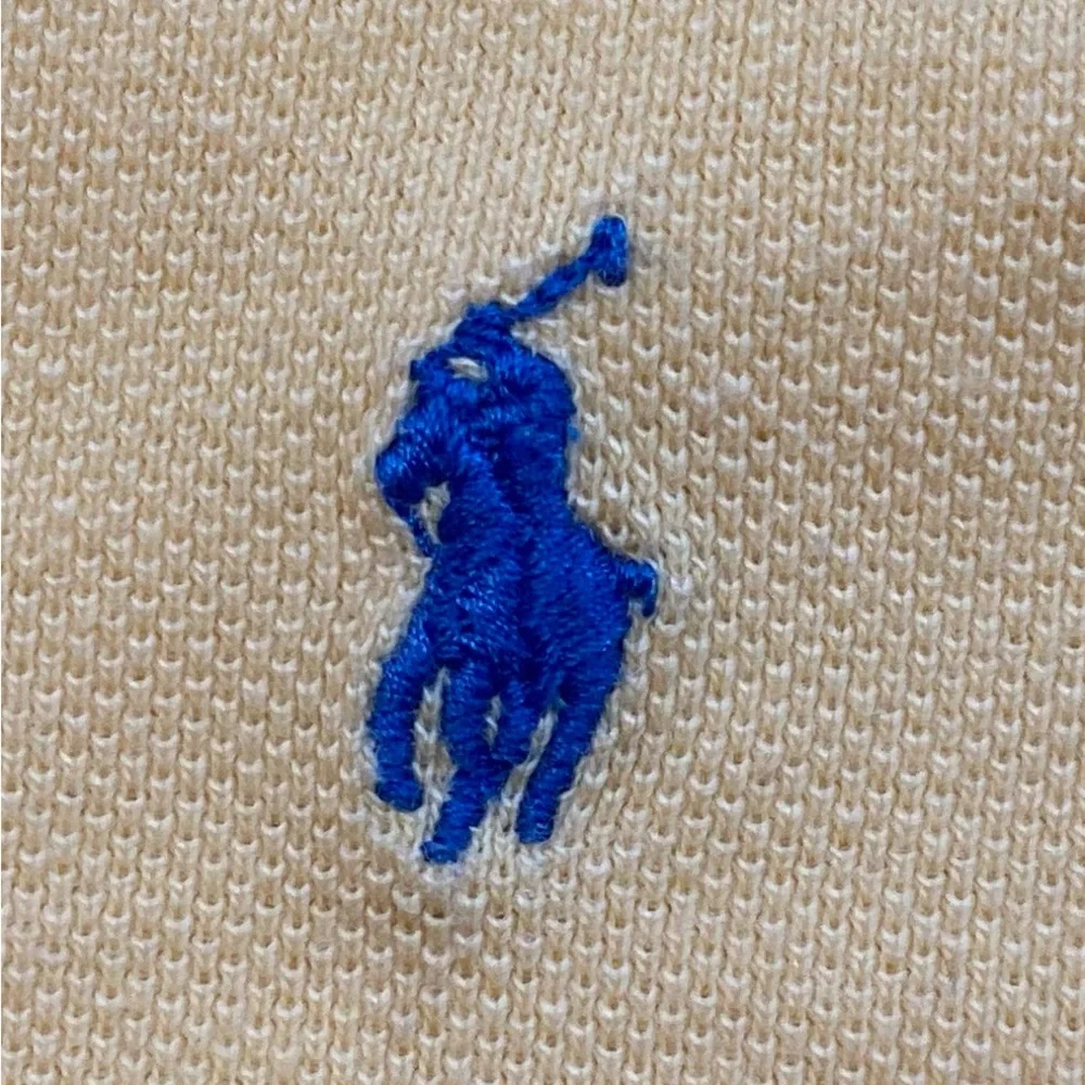 Vintage Polo by Ralph Lauren Boy’s Sz 5 Yellow  Pique Knit Long Sleeve‎ Pullover